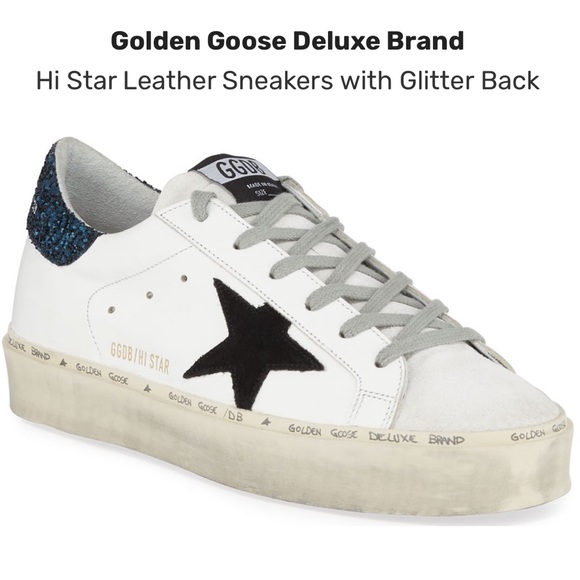 Golden Goose Shoes - NEW! Golden Goose GGDB Hi Star Leather Sneakers